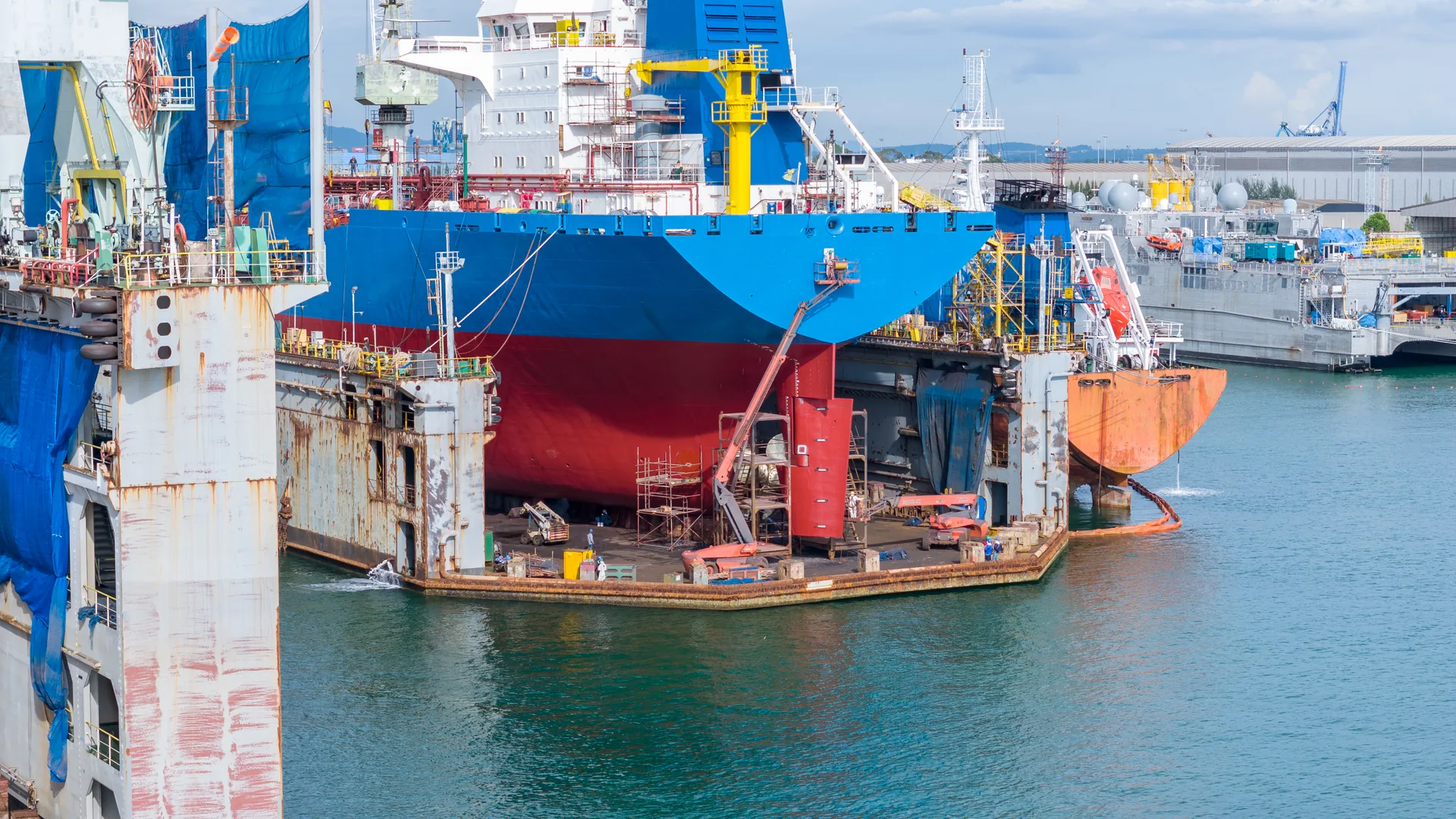 Maritime vessel and industrial activity
